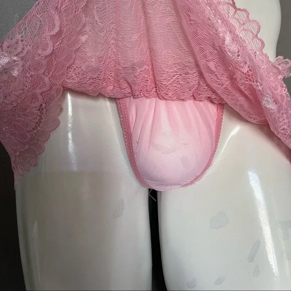 Men Sexy Lace Underwear Thong - Picture 2 of 6